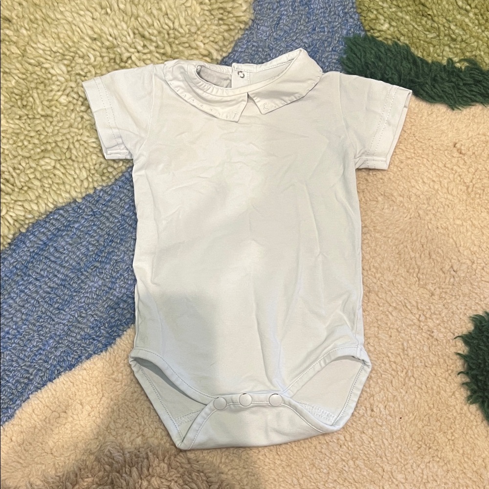 Tartine et Chocolat Pale Blue Baby Bodysuit
